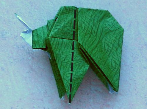 Origami Triceratops diagrams