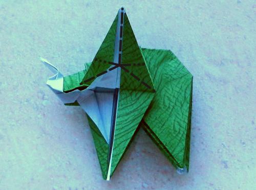 Origami Triceratops diagrams