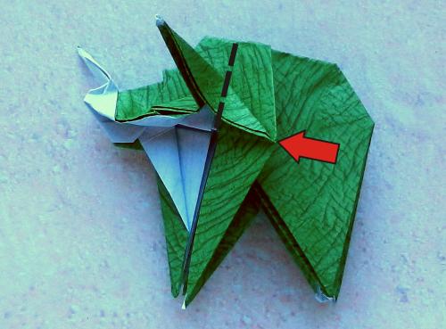 Origami Triceratops diagrams