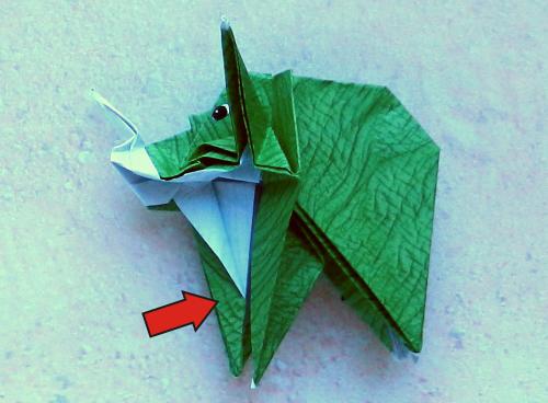 Origami Triceratops diagrams