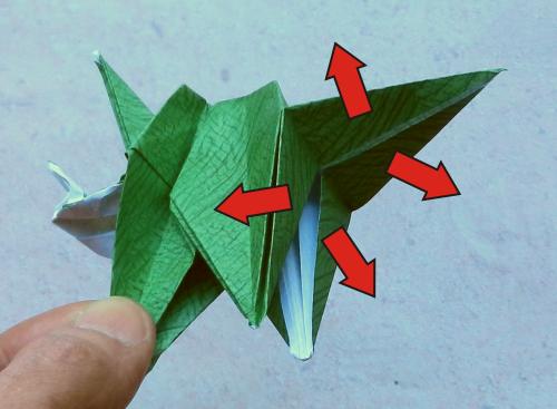 Origami Triceratops diagrams