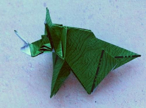 Origami Triceratops diagrams