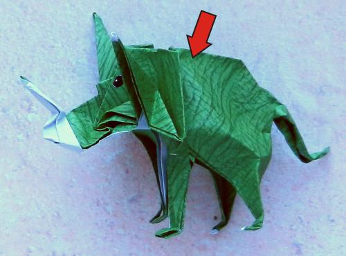 Origami Triceratops diagrams