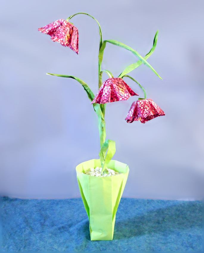 Origami Fritillary Flowers