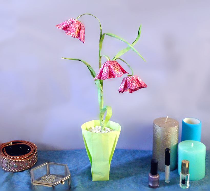 Origami Fritillary Flowers