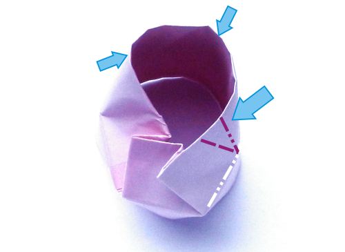 Origami tube folding instructions