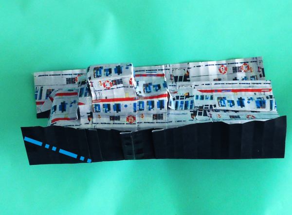 Fold an Origami tugboat