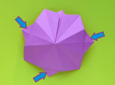 Origami Tulp vouwen