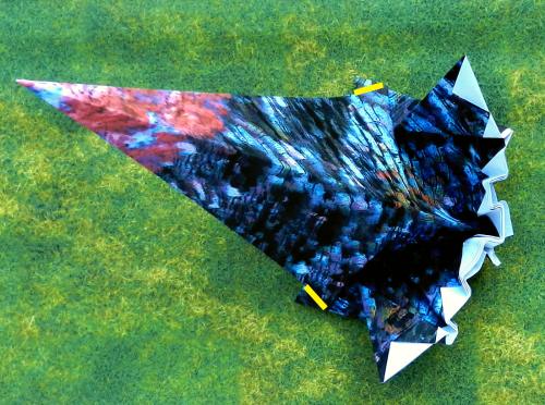 Origami kalkoen vouwen