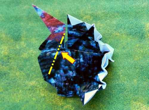 Origami kalkoen vouwen