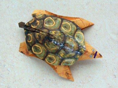 een origami schildpad van papier maken