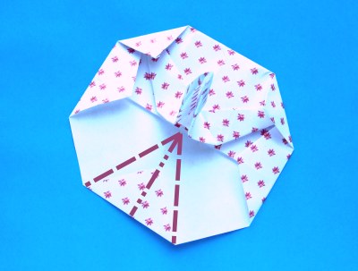 how to fold an origami umbrella