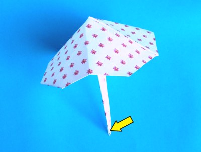 how to fold an origami umbrella