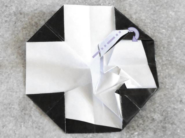 Origami paraplu maken