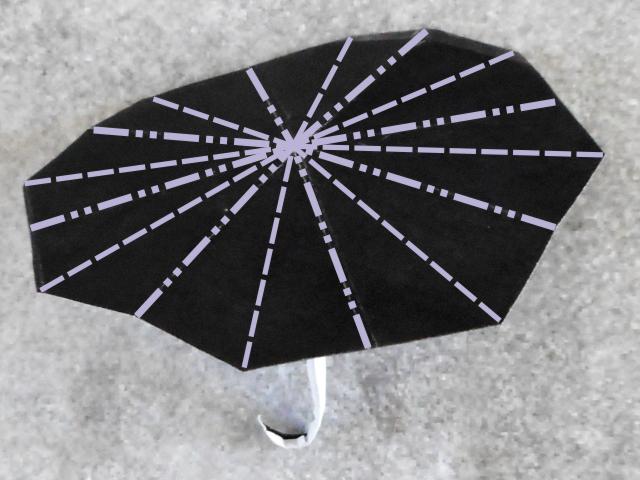 Fold an Origami umbrella