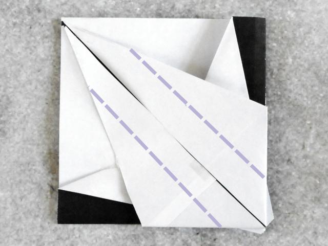 Origami paraplu maken