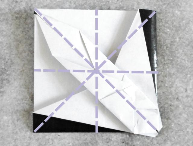 Origami paraplu maken