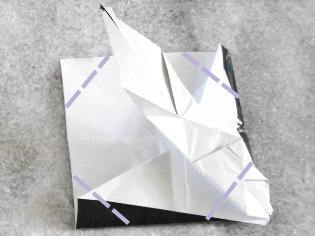 Origami paraplu maken
