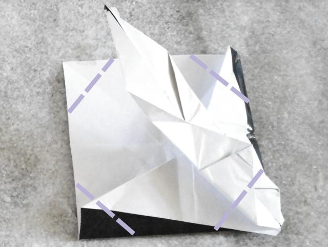 Origami paraplu maken Origami paraplu maken