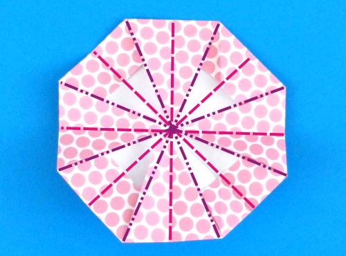 How to fold an Origami Umbrella