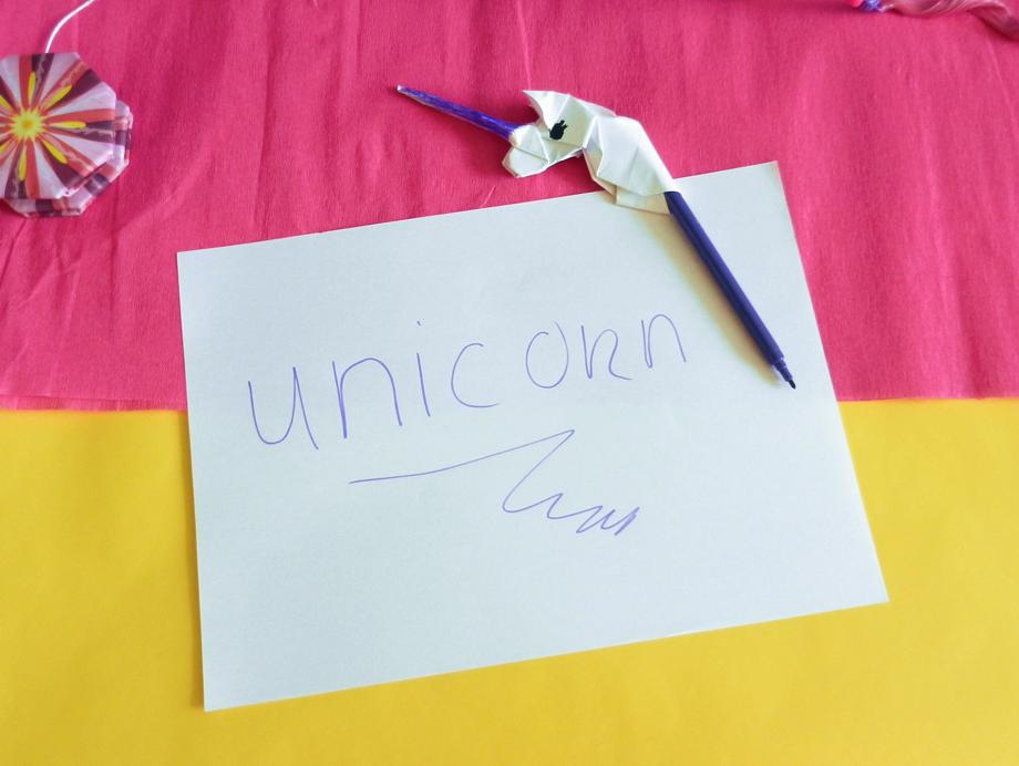 Eenhoorn pen poppetje Eenhoorn pen poppetje