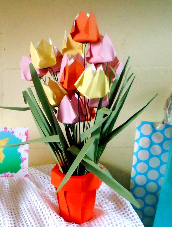 Origami Tulips