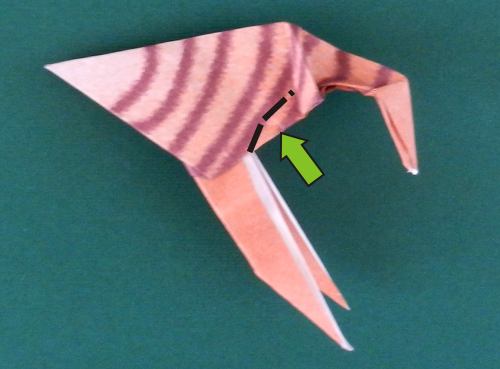 how to fold an origami Velociraptor