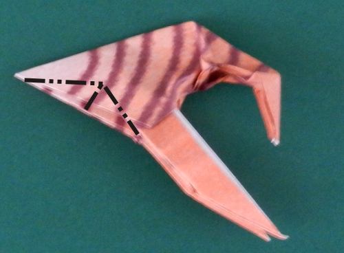 how to fold an origami Velociraptor