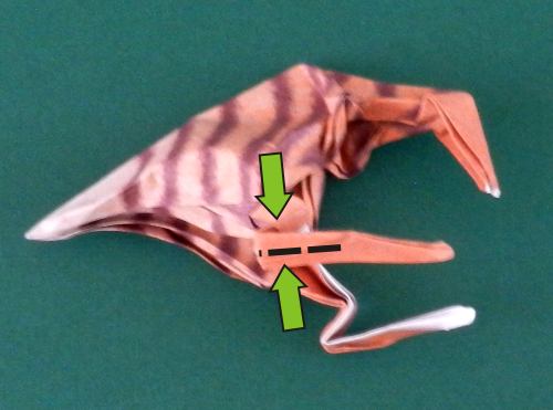 how to fold an origami Velociraptor