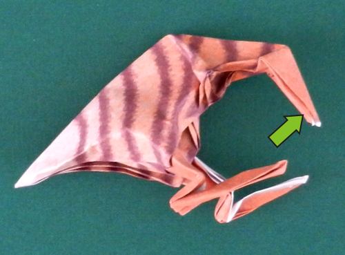 how to fold an origami Velociraptor