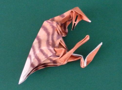 how to fold an origami Velociraptor