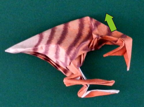 how to fold an origami Velociraptor