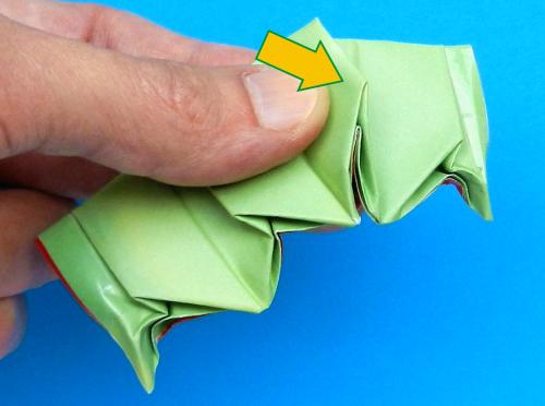 Origami flesh eating plant folding instructions