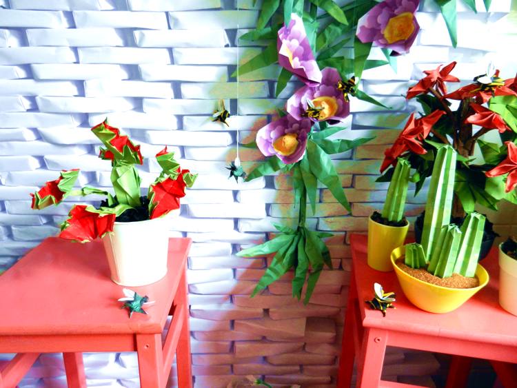 Origami Venus Flytrap and Origami Cactuses Origami Venus Flytrap and Origami Cactuses