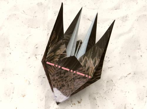 Origami Vulture folding instructions