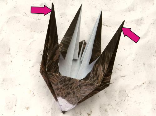 Origami Vulture folding instructions