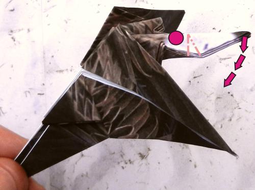 Origami Vulture folding instructions