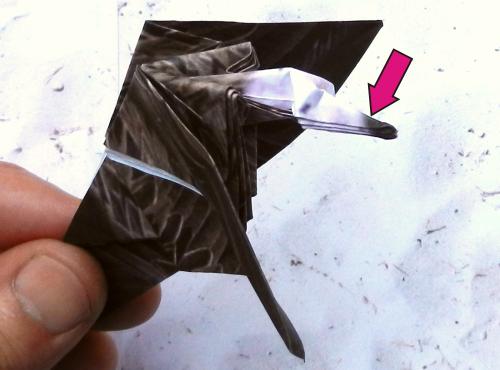 Origami Vulture folding instructions
