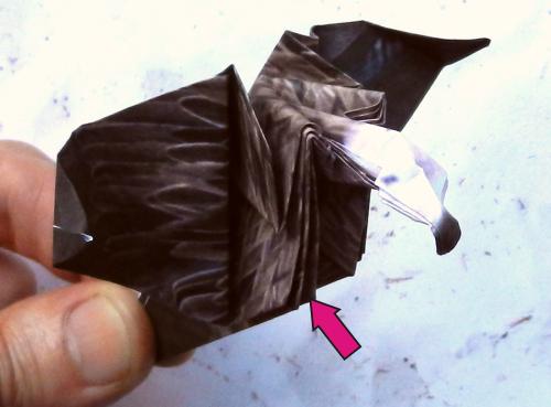 Origami Vulture folding instructions