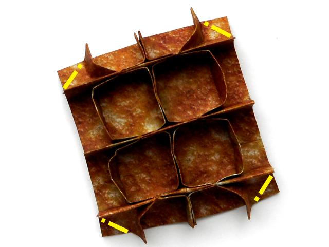 Origami wafelkoekjes maken