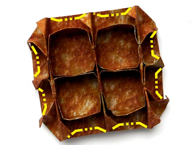 Origami wafelkoekjes maken