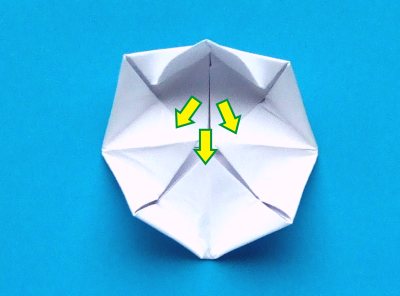 Een Origami Waterlelie vouwen