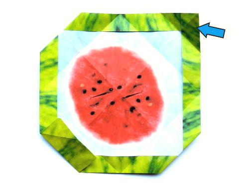 Make Origami Watermelon slices