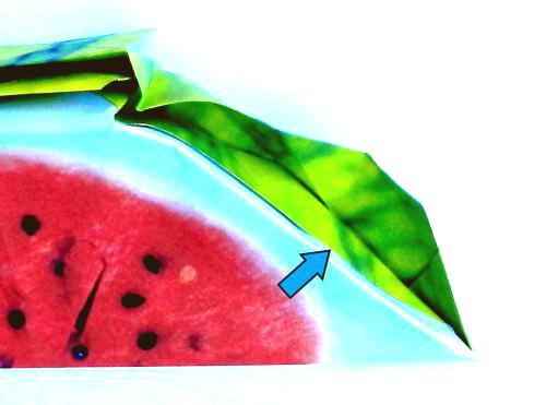 Make Origami Watermelon slices