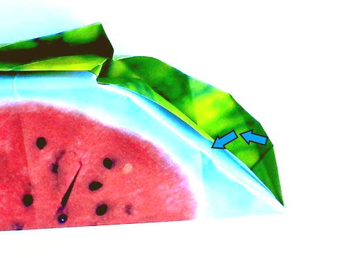 Make Origami Watermelon slices