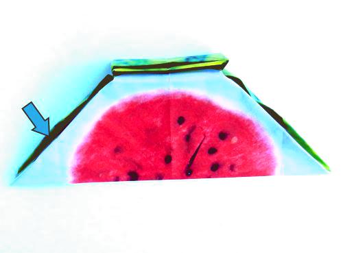 Make Origami Watermelon slices