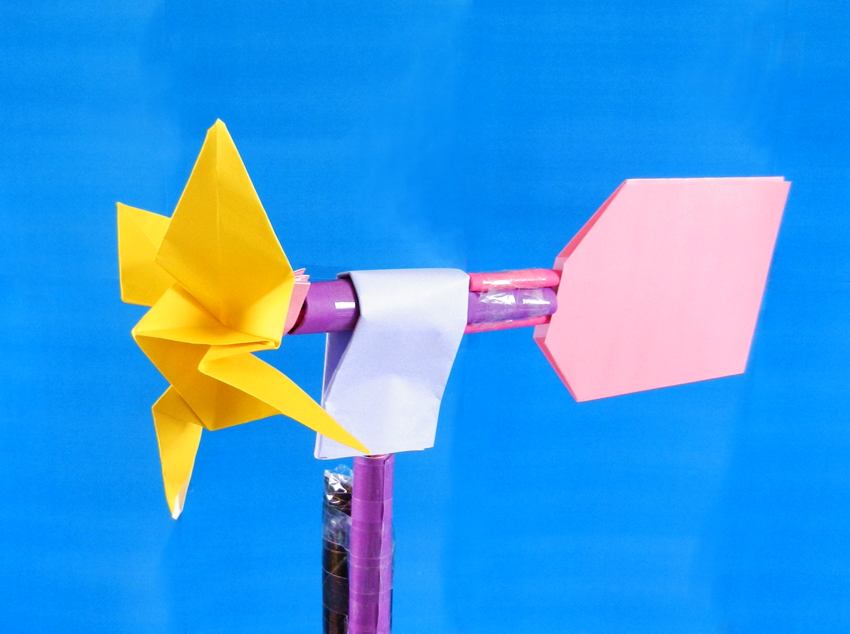 Paper weather vane