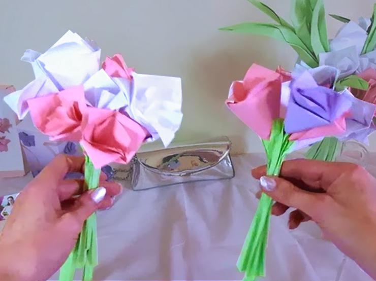 Make a paper wedding bouquet