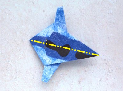 Origami Walvis vouwen Origami Walvis vouwen