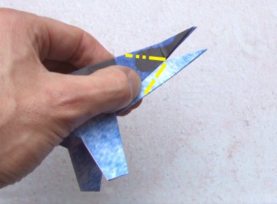 Origami Walvis vouwen